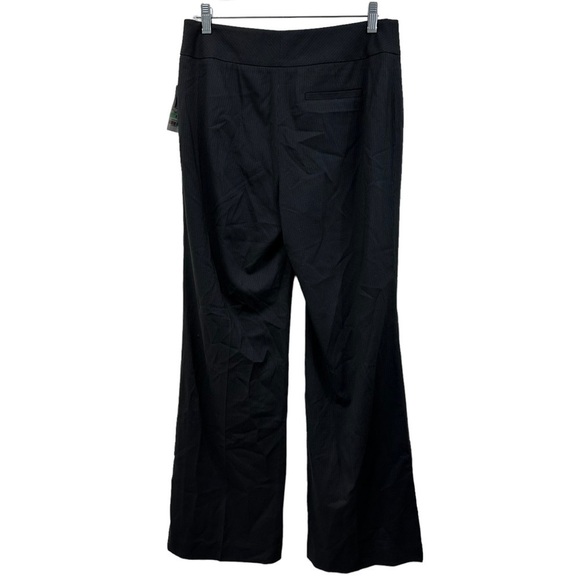 Style & Co. Black Mini Pinstripe Wide Leg Trousers, NWT, size 8 - Picture 5 of 8